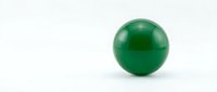 Green sphere ball isolated on white background for design projects and creative applications.