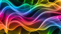 Abstract colorful wave background with flowing rainbow gradient lines creating dynamic motion effect for modern digital design projects.