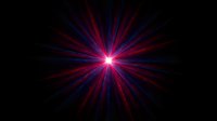 Bright pink and blue starburst light rays emanating from center on dark background. Suitable for backgrounds, overlays, and digital design projects.