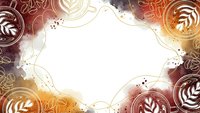 Autumn frame with decorative leaves and warm gradient colors on white background for seasonal design projects and fall themed graphics.