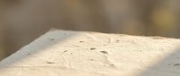 Close-up macro view of fine sand grains with shallow depth of field creating soft bokeh background for natural texture and material concepts.