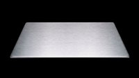 Brushed metal trapezoid shape isolated on transparent background, ready for design use on t-shirts, stickers, sublimation products, and print-on-demand items.