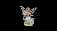 Fairy figure with delicate wings isolated on transparent background, ready for t-shirt designs, clipart, stickers, print-on-demand products and sublimation projects.