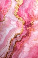 Pink and gold marble abstract background with flowing liquid texture and natural stone pattern. Luxury decorative art for interior design.