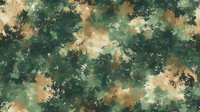 Abstract watercolor pattern in dark green and beige tones creates organic texture with blended splotches and mottled effects, suitable for fabric design and wallpaper.