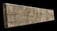 Rustic weathered wooden plank isolated on transparent background, ready for T-shirt design, stickers, clipart, print on demand, and sublimation projects.