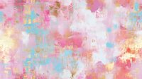 Pastel abstract background with pink, turquoise, and gold brushstrokes creating a soft, dreamy texture. Suitable for design projects and creative backgrounds.