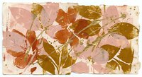 Botanical leaf prints in warm autumn colors with natural textures and organic patterns for seasonal home decor and nature-inspired design projects.