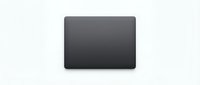 Closed laptop computer with dark screen isolated on white background, suitable for technology and business design projects.