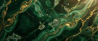 Luxurious emerald green marble with flowing gold veins and white crystalline inclusions, creating an elegant abstract pattern suitable for interior design, wallpaper, and premium product backgrounds.
