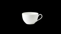 White ceramic tea cup isolated on transparent background, ready for design use in clipart, stickers, print on demand, sublimation, and t-shirt design.