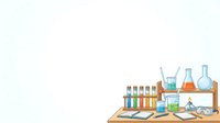 Organized laboratory workspace with test tubes, beakers, and scientific equipment on wooden shelves for chemistry, education, and research design projects.