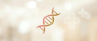 DNA double helix strand in copper and gold tones against soft blurred background, representing genetics, science, and molecular biology research.