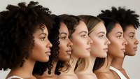 Diverse women of different ethnicities and skin tones in profile view showcasing natural beauty and inclusivity for skincare and cosmetic campaigns.