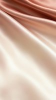 Smooth satin fabric with flowing waves in warm rose gold and cream tones, creating elegant drapes and soft highlights for luxury, fashion, and textile design projects.