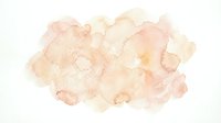 Abstract watercolor splash in warm peach and beige tones on white background. Soft organic paint texture for artistic projects and creative designs.