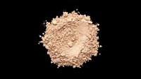 Loose powder foundation in warm beige tone isolated on transparent background, ready for beauty, cosmetics, and skincare design projects, clipart, and print-on-demand applications.