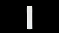 White lip balm stick isolated on transparent background, ready for T-shirt design, stickers, clipart, print on demand, and sublimation projects.