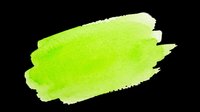 Bright lime green watercolor brush stroke on transparent background, ready for graphic design, t-shirt printing, stickers, sublimation, and digital crafts.