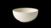 Cream ceramic bowl isolated on transparent background, ready for design use on t-shirts, clipart, stickers, print-on-demand products, and sublimation projects.