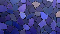 Abstract mosaic pattern with irregular geometric shapes in shades of deep blue, purple, and gray creating a stained glass effect. Seamless design for backgrounds.