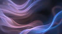 Abstract flowing waves in purple and blue gradient colors creating smooth curved lines against dark background for modern digital design projects.