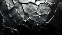 Dramatic black and white texture of cracked and broken surface with deep shadows and highlights creating abstract pattern. Suitable for backgrounds and design elements.