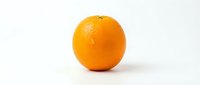 Fresh whole orange with textured peel on white background, suitable for food, nutrition, health, and grocery retail marketing materials.