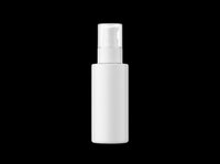 White spray bottle isolated on transparent background, ready for cosmetics, skincare, cleaning product packaging design, t-shirt graphics, sublimation, print-on-demand, and clipart applications.