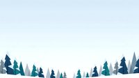 Evergreen forest silhouettes in shades of teal, navy, and gray against a light sky, suitable for winter backgrounds and nature-themed designs.