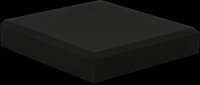 Black cushion or pad isolated on transparent background, ready for design use on t-shirts, clipart, stickers, print-on-demand products, and sublimation projects.