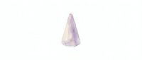 Isolated watercolor amethyst crystal cone on white background, suitable for design projects, jewelry concepts, and mineral illustrations.