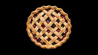 Homemade berry pie with golden lattice crust isolated on transparent background, ready for t-shirt designs, clipart, stickers, print-on-demand products, and sublimation projects.