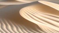 Smooth flowing sand dunes create abstract curves and lines in neutral beige tones, casting soft shadows in desert landscape for minimalist nature backgrounds.