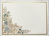 Elegant floral corner border with roses, eucalyptus, and botanical elements on cream background. Isolated design ready for invitations, cards, and stationery projects.