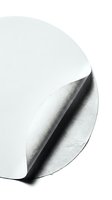 Minimalist white paper curl with shadow creating elegant geometric form on clean background for modern design projects.