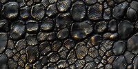 Dark textured surface with irregular polygonal shapes featuring metallic bronze highlights and deep shadows creating an organic reptilian pattern.