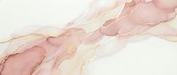 Soft pink and gold alcohol ink abstract art with fluid marble texture on white background, elegant luxury design element.