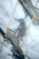 Luxurious gray and navy marble texture with golden veins creating an elegant natural stone pattern. Suitable for luxury interior design and premium packaging backgrounds.