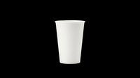 Blank white disposable cup isolated on transparent background, ready for branding, mockups, print-on-demand products, t-shirt designs, and sublimation projects.