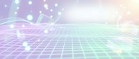 Digital grid landscape with glowing particles and light rays flowing across a futuristic wireframe surface, representing data flow, technology, and network connectivity for digital transformation projects.
