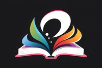 Open book with rainbow-colored pages transforming into flowing abstract shapes and bubbles against dark background, modern education and creativity concept.