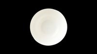Cream ceramic bowl isolated on transparent background, ready for design use on t-shirts, clipart, stickers, print-on-demand products, and sublimation projects.
