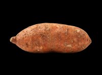 Fresh sweet potato isolated on transparent background, ready for stickers, print on demand, T-shirt design, clipart, food packaging, and sublimation projects.
