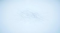 Abstract minimalist line drawing with delicate intersecting strokes on white background for modern design projects and artistic compositions.