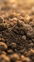 Close-up of rich, fertile soil with visible texture and particles, ideal for agriculture, gardening, environmental, and nature-related projects.