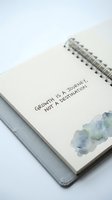 Growth is a journey, not a destination. Inspirational quote written in spiral notebook with watercolor accent, suitable for motivation, personal development, self-help, and educational content.