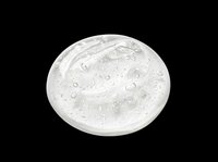 Clear transparent gel smear with bubbles, isolated on transparent background. Ready for cosmetic, skincare, serum, or beauty product design use in ads, stickers, and print on demand.