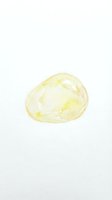 Isolated pale yellow watercolor stain or wash on white background, suitable for design overlays, textures, and artistic compositions.