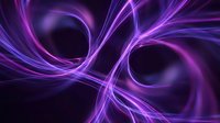 Abstract purple energy waves flowing in dynamic spiral patterns creating luminous trails against dark background for modern digital art and futuristic designs.